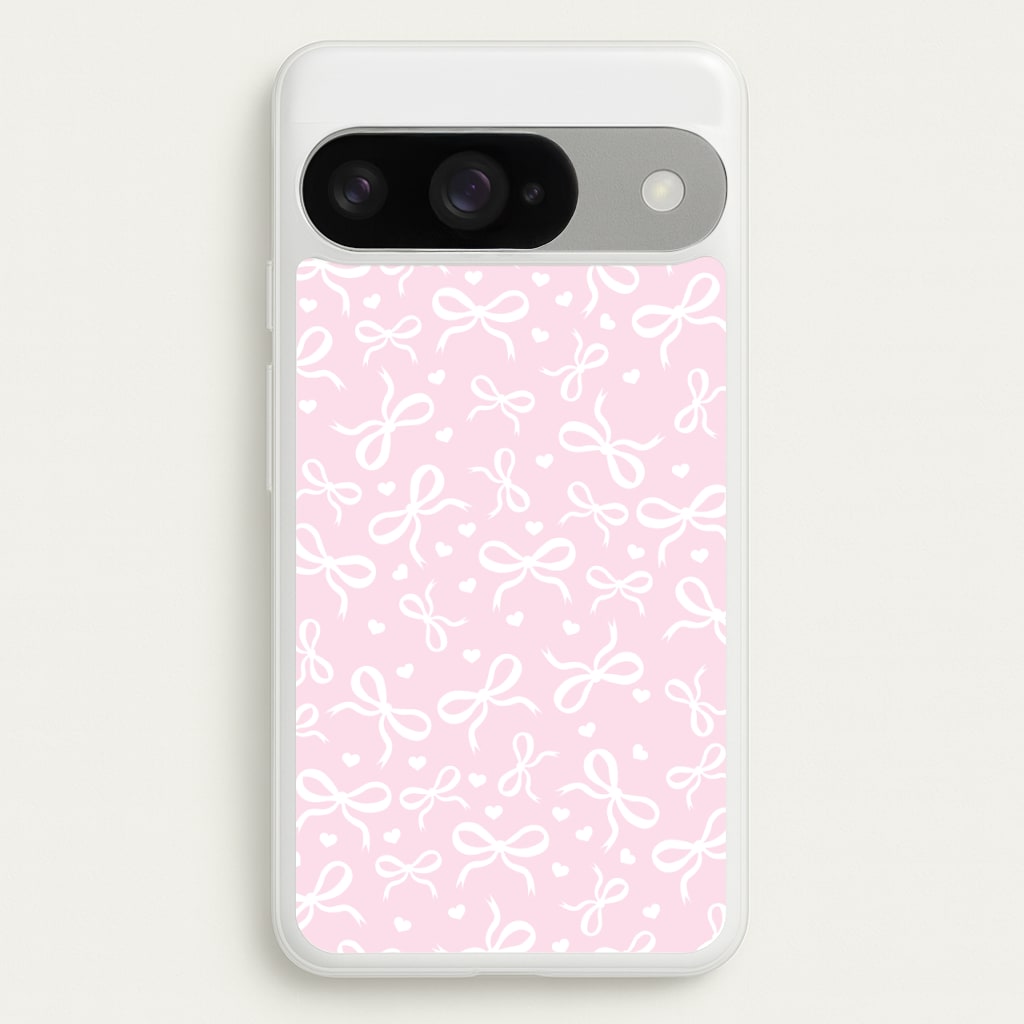 Coquette Bows And Hearts Baby Pink Phone Case for Google Pixel 10 / 10 Pro