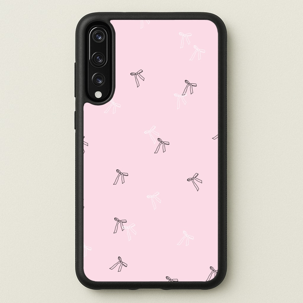Coquette Mini Bows Pattern Pink - Clean Girl Aesthetic Phone Case for Huawei P20 Pro