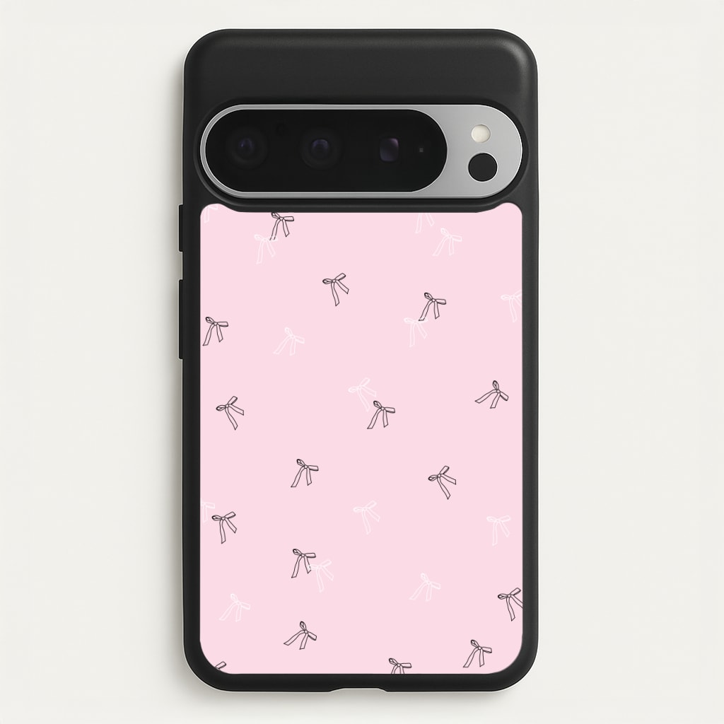 Coquette Mini Bows Pattern Pink - Clean Girl Aesthetic Phone Case for Google Pixel 9 Pro XL