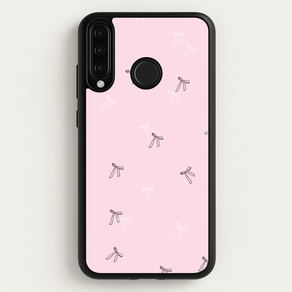 Coquette Mini Bows Pattern Pink - Clean Girl Aesthetic Phone Case for Huawei P30 Lite
