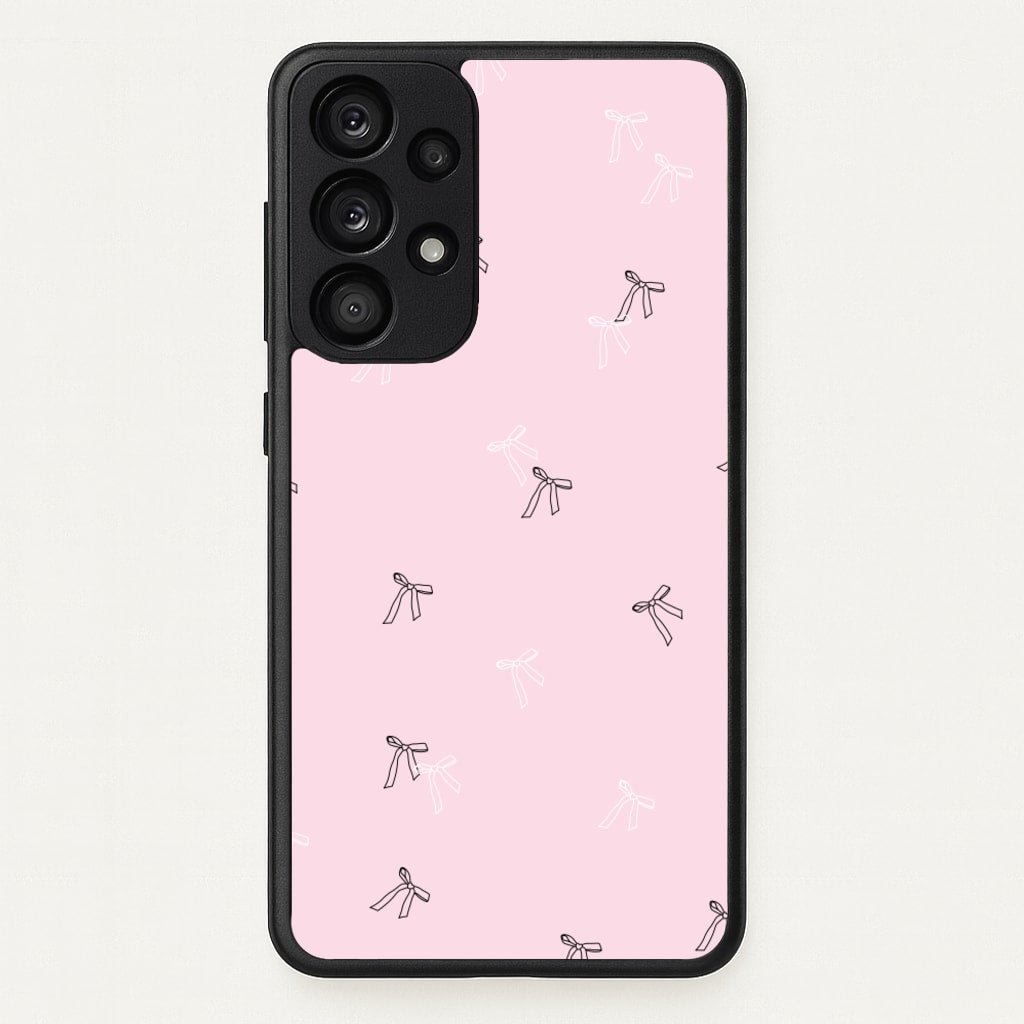 Coquette Mini Bows Pattern Pink - Clean Girl Aesthetic Phone Case for Galaxy A33