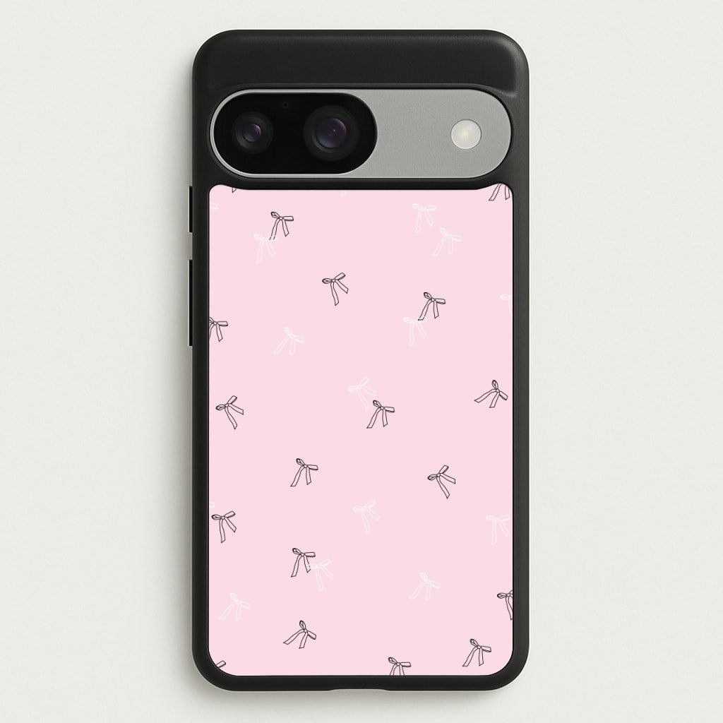 Coquette Mini Bows Pattern Pink - Clean Girl Aesthetic Phone Case for Google Pixel 9 / 9 Pro