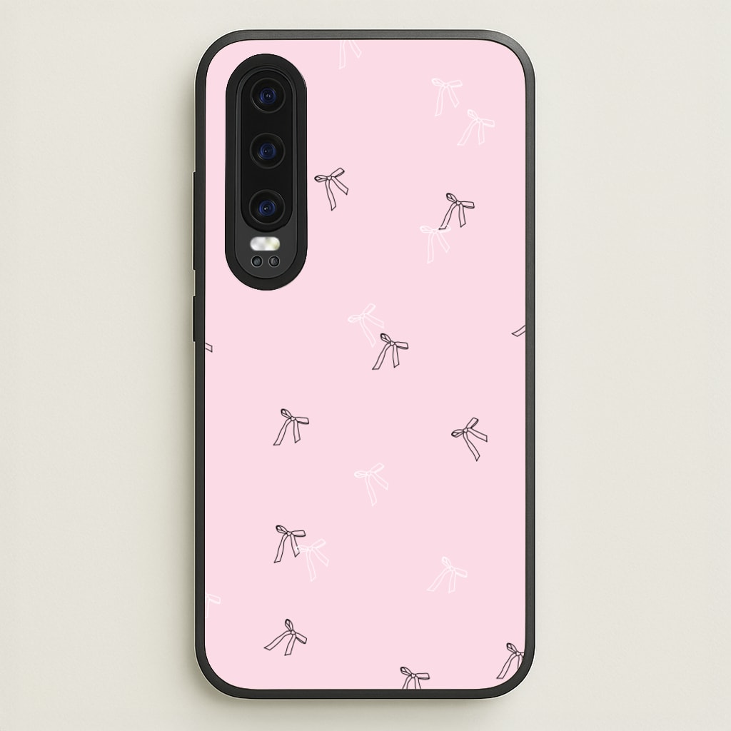 Coquette Mini Bows Pattern Pink - Clean Girl Aesthetic Phone Case for Huawei P30