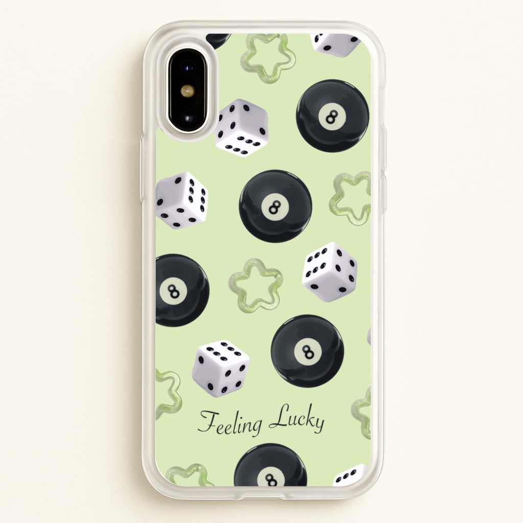 Feeling Lucky Assortment Pattern - Clean Girl Aesthetic Phone Case for iPhone X / XS