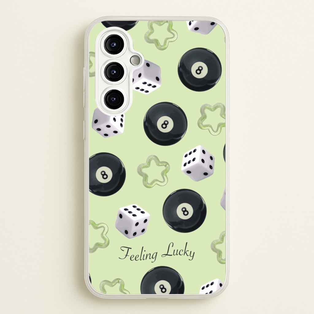 Feeling Lucky Assortment Pattern - Clean Girl Aesthetic Phone Case for Galaxy A54