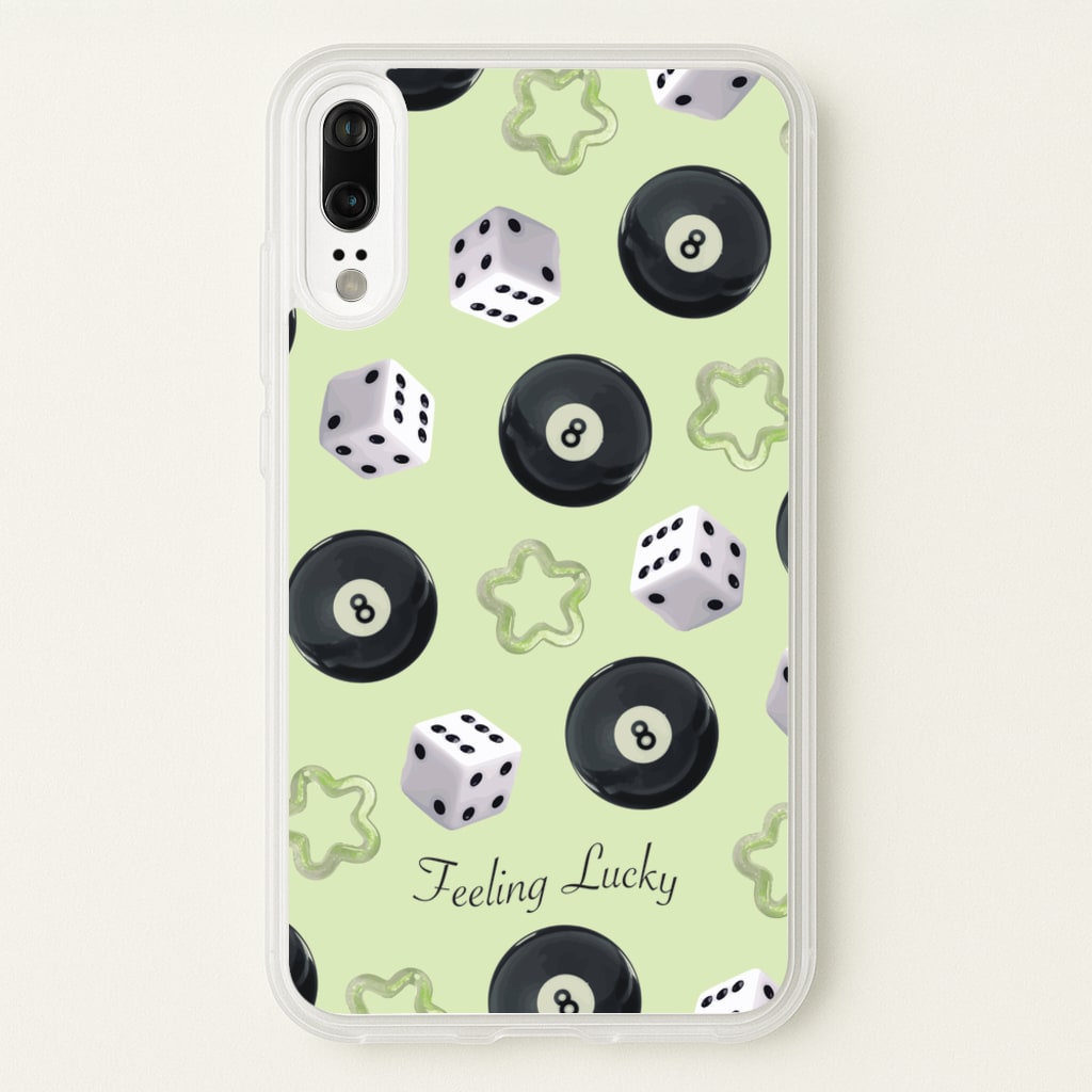 Feeling Lucky Assortment Pattern - Clean Girl Aesthetic Phone Case for Huawei P20