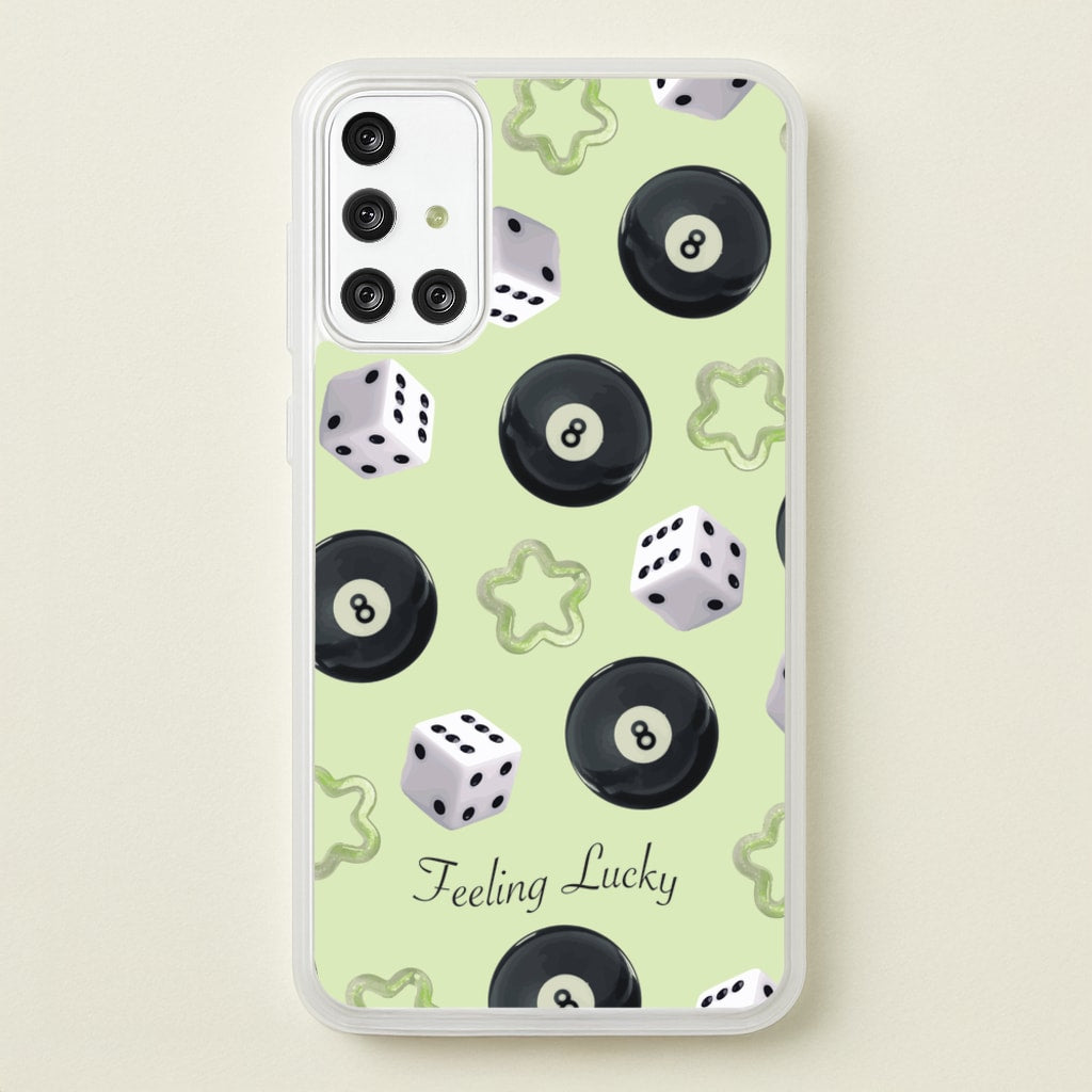 Feeling Lucky Assortment Pattern - Clean Girl Aesthetic Phone Case for Galaxy A71