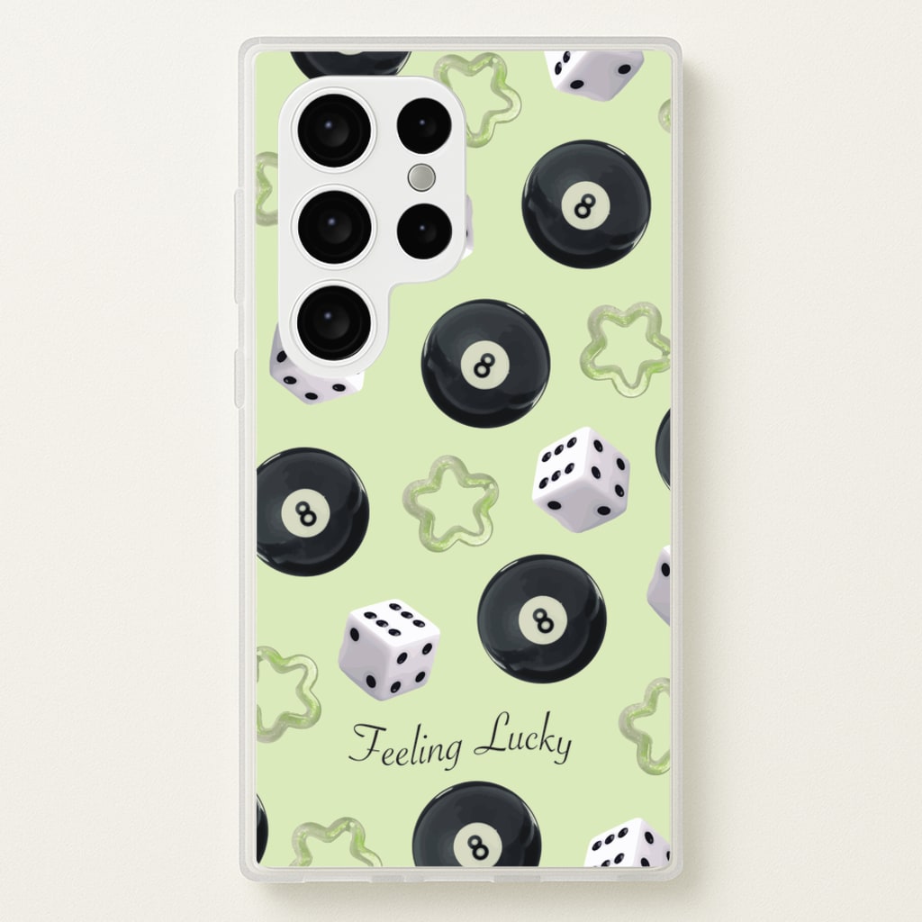 Feeling Lucky Assortment Pattern - Clean Girl Aesthetic Phone Case for Galaxy S24 Ultra