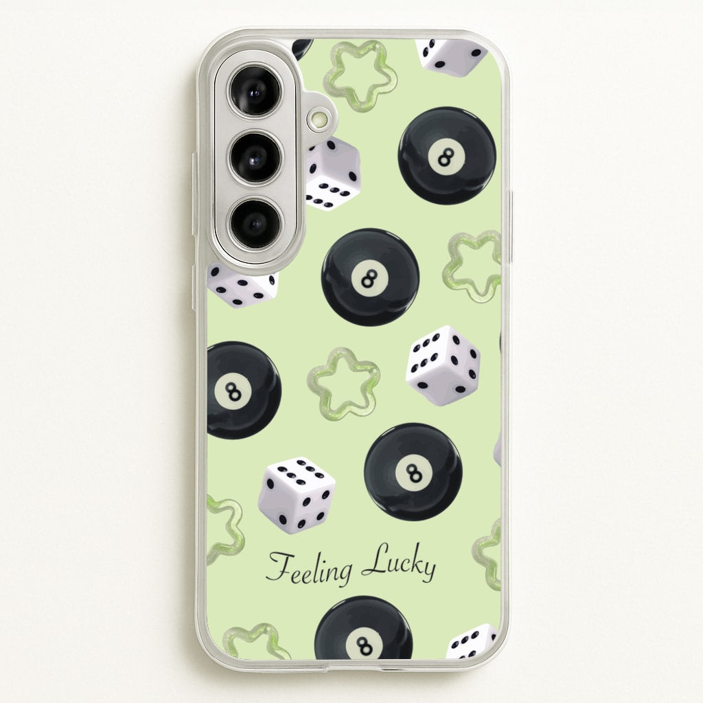Feeling Lucky Assortment Pattern - Clean Girl Aesthetic Phone Case for Galaxy A56