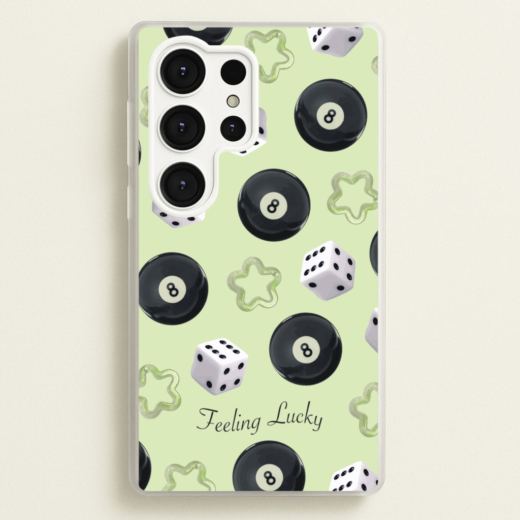 Feeling Lucky Assortment Pattern - Clean Girl Aesthetic Phone Case for Galaxy S25 Ultra