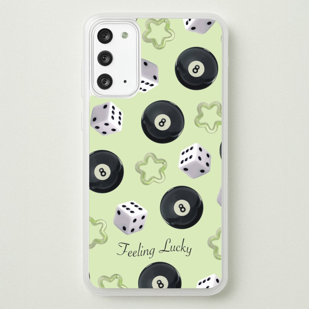 Feeling Lucky Assortment Pattern - Clean Girl Aesthetic Phone Case for Galaxy Note 20