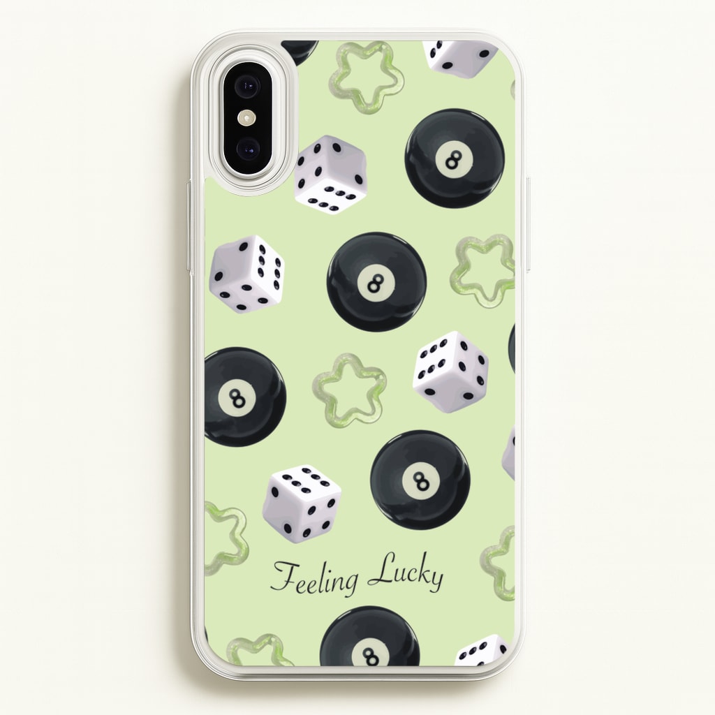 Feeling Lucky Assortment Pattern - Clean Girl Aesthetic Phone Case for iPhone XS Max