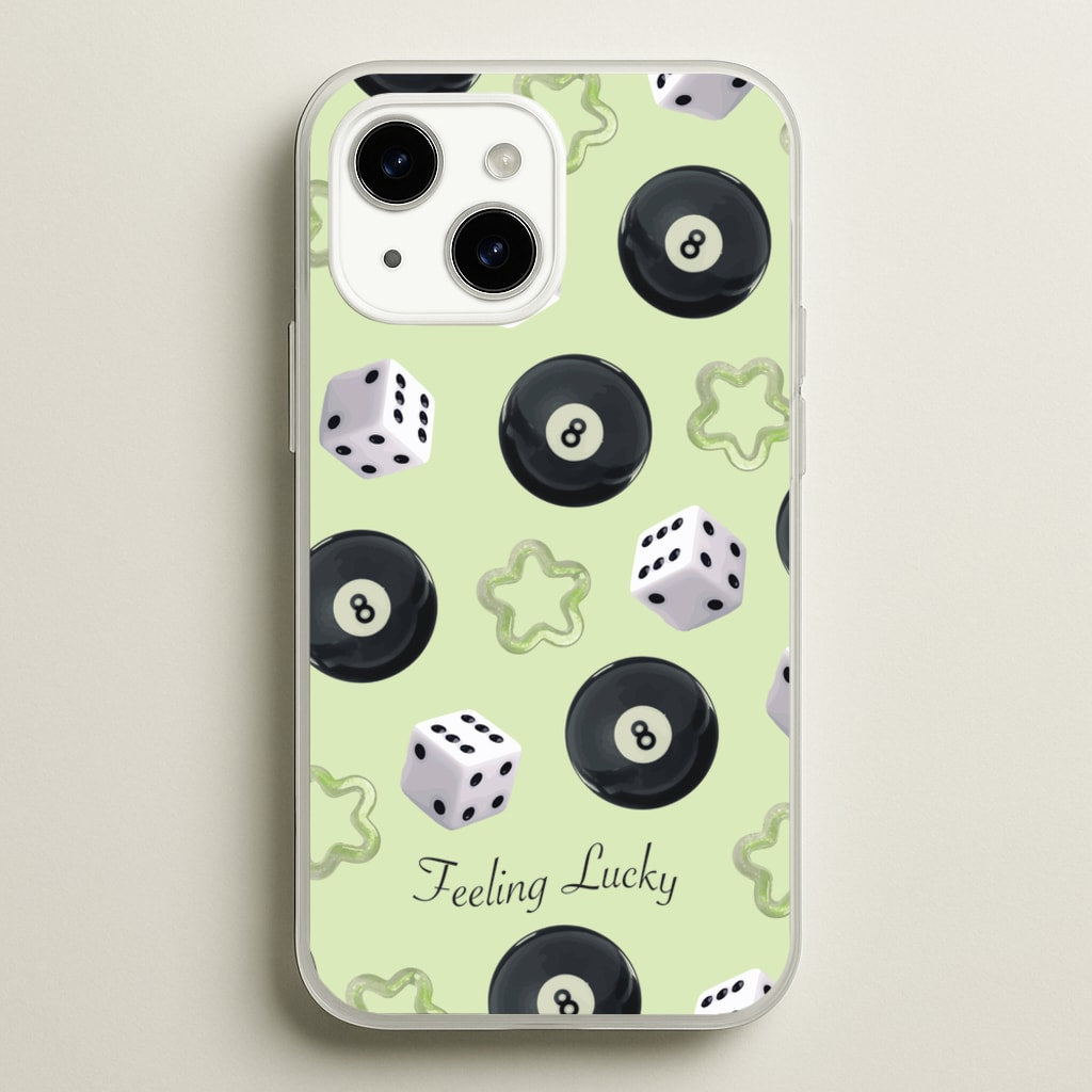 Feeling Lucky Assortment Pattern - Clean Girl Aesthetic Phone Case for iPhone 15