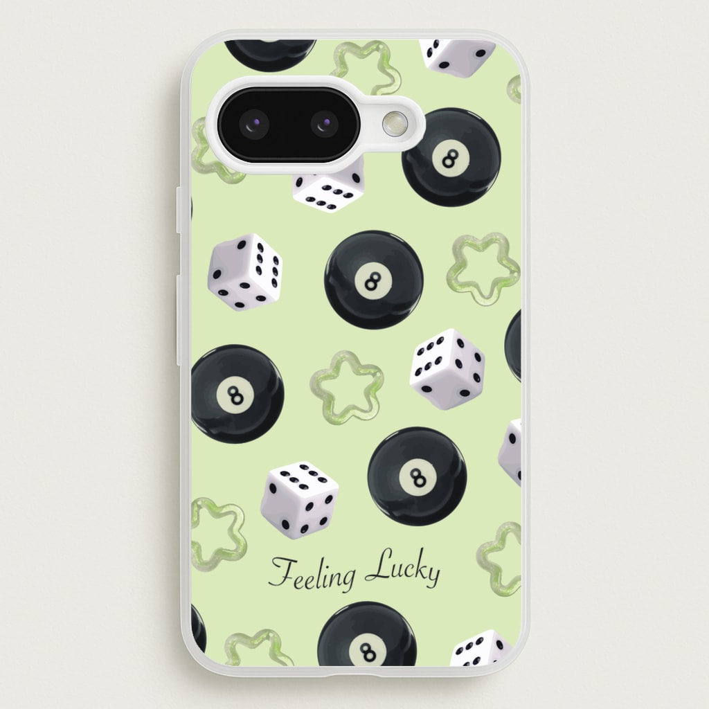 Feeling Lucky Assortment Pattern - Clean Girl Aesthetic Phone Case for Google Pixel 9a