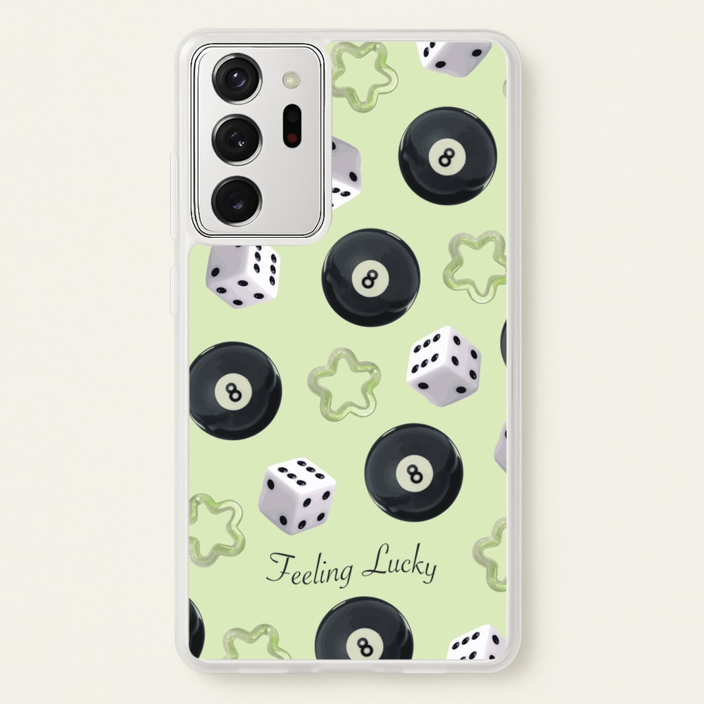 Feeling Lucky Assortment Pattern - Clean Girl Aesthetic Phone Case for Galaxy Note 20 Ultra