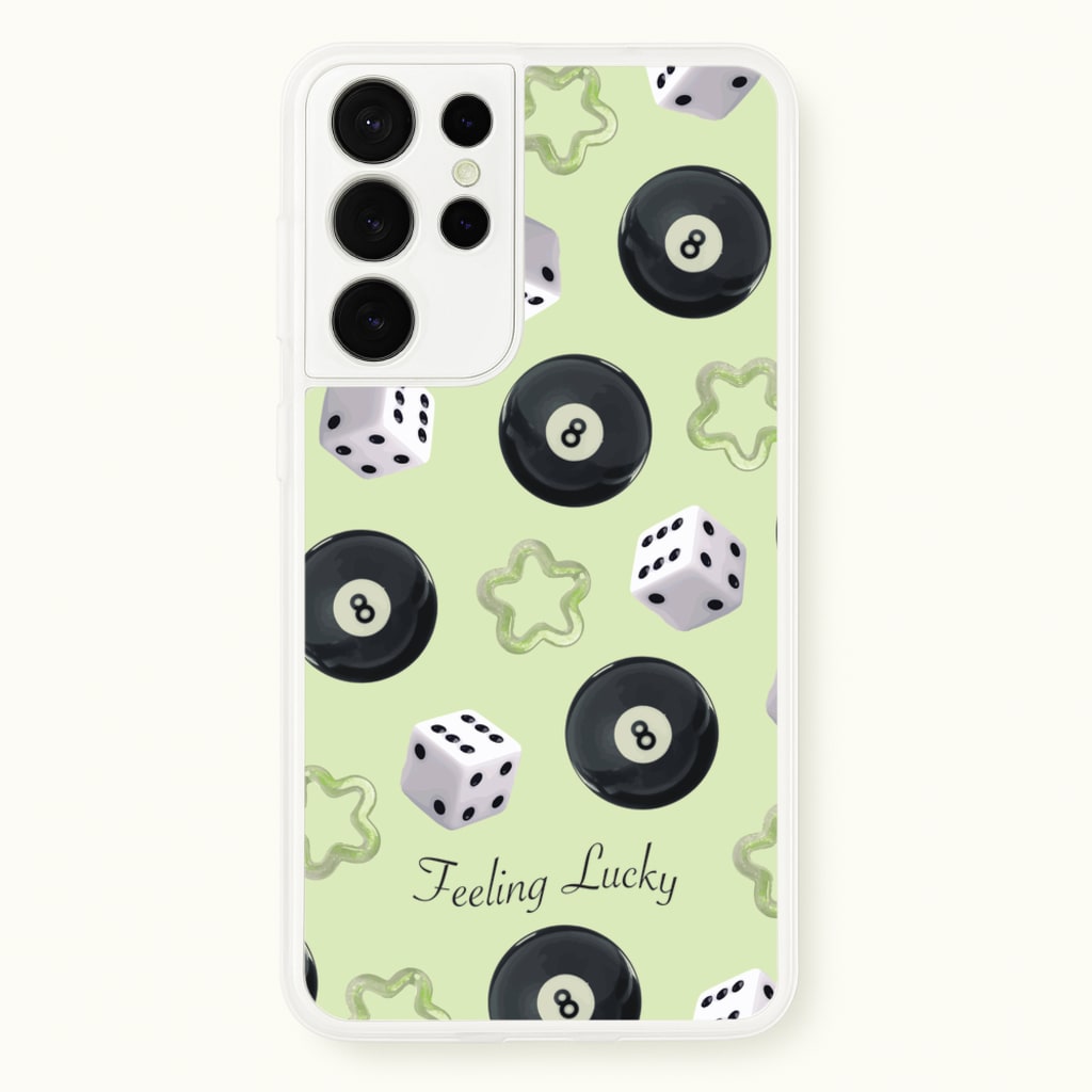 Feeling Lucky Assortment Pattern - Clean Girl Aesthetic Phone Case for Galaxy S21 Ultra