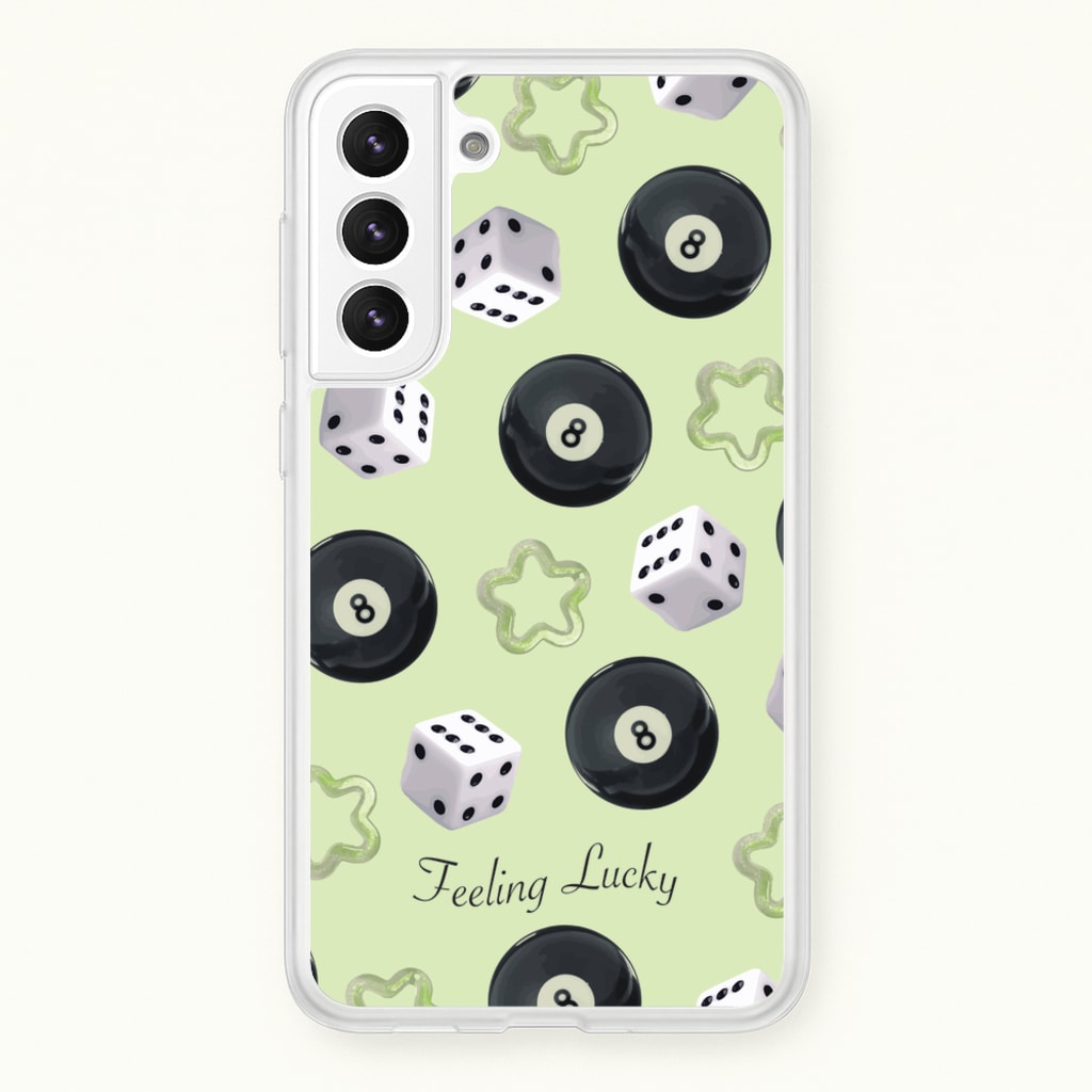 Feeling Lucky Assortment Pattern - Clean Girl Aesthetic Phone Case for Galaxy S22