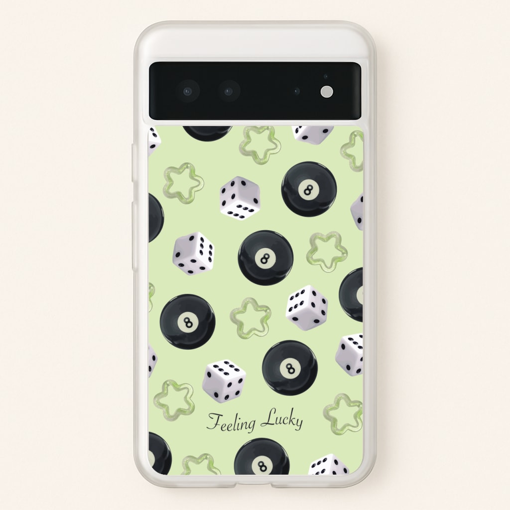 Feeling Lucky Assortment Pattern - Clean Girl Aesthetic Phone Case for Google Pixel 6