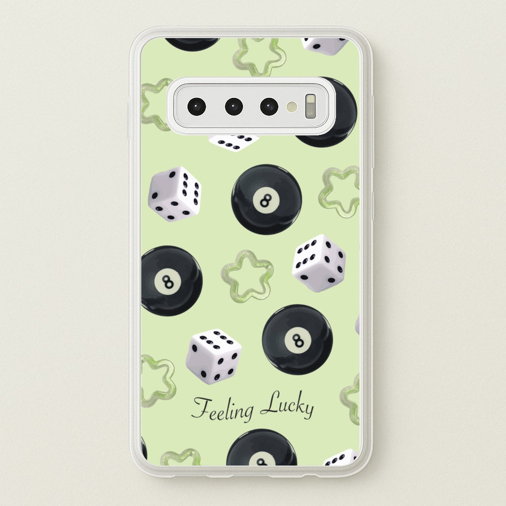 Feeling Lucky Assortment Pattern - Clean Girl Aesthetic Phone Case for Galaxy S10