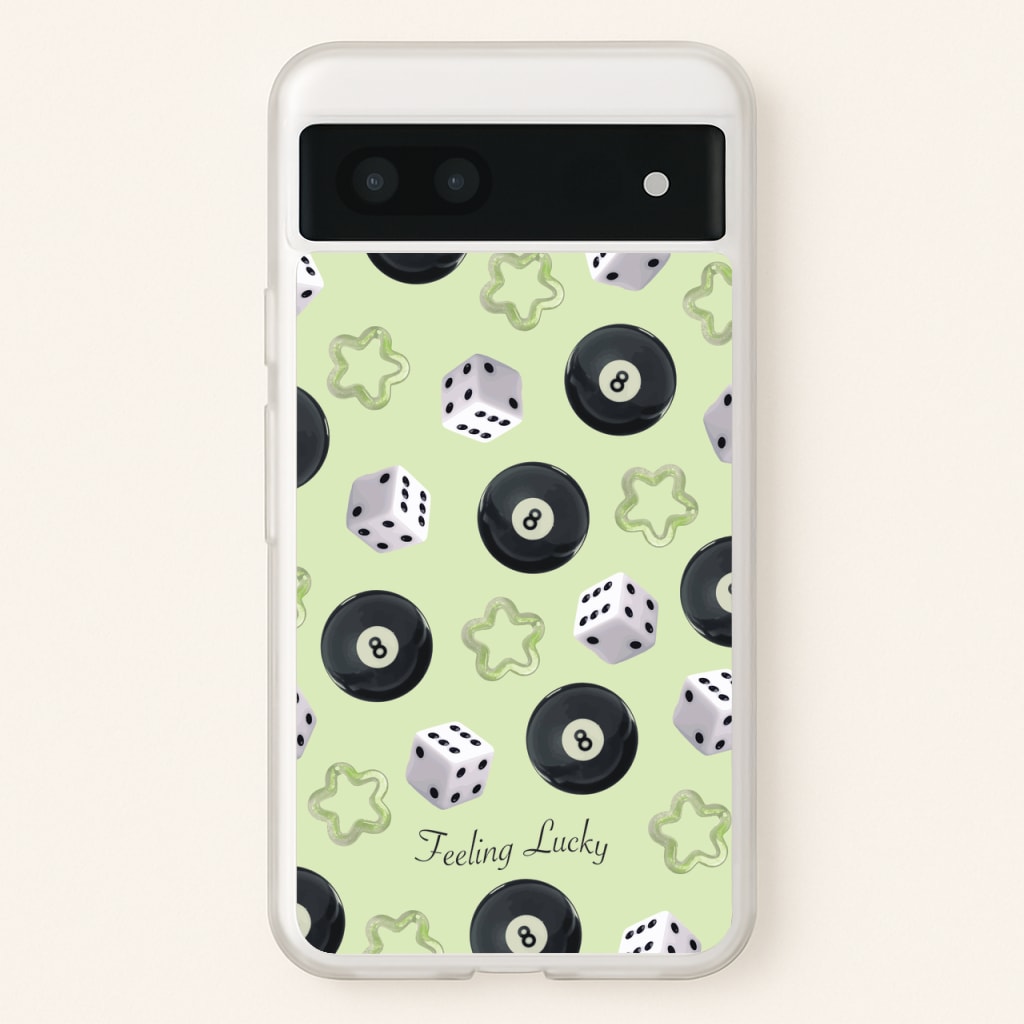 Feeling Lucky Assortment Pattern - Clean Girl Aesthetic Phone Case for Google Pixel 6a