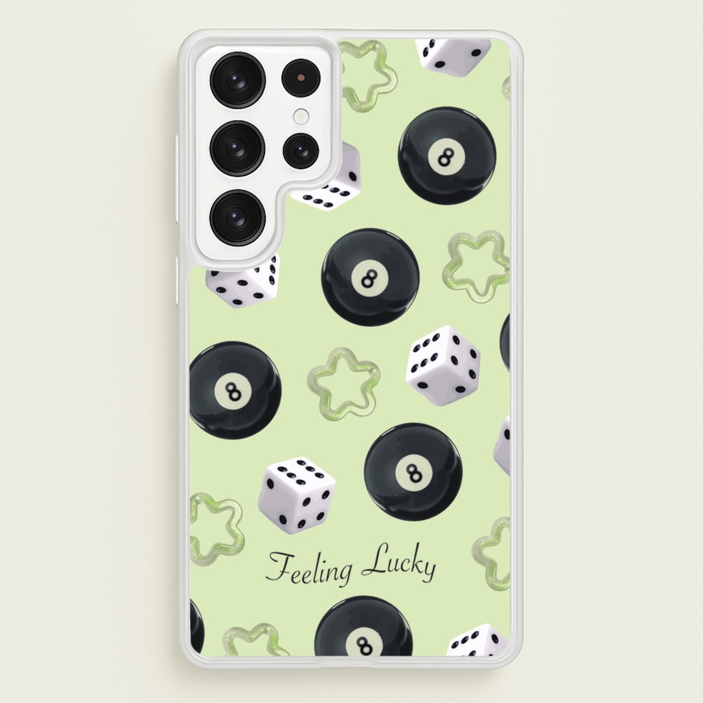 Feeling Lucky Assortment Pattern - Clean Girl Aesthetic Phone Case for Galaxy S23 Ultra