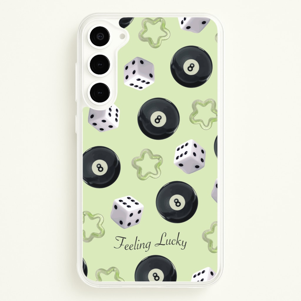 Feeling Lucky Assortment Pattern - Clean Girl Aesthetic Phone Case for Galaxy S23 Plus