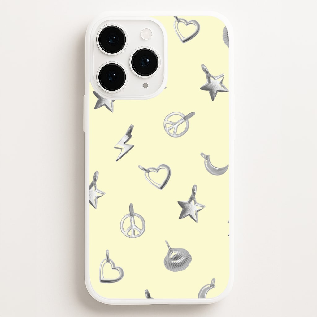 Bracelet Charms Pattern - Clean Girl Aesthetic Phone Case for iPhone 16 Pro Max