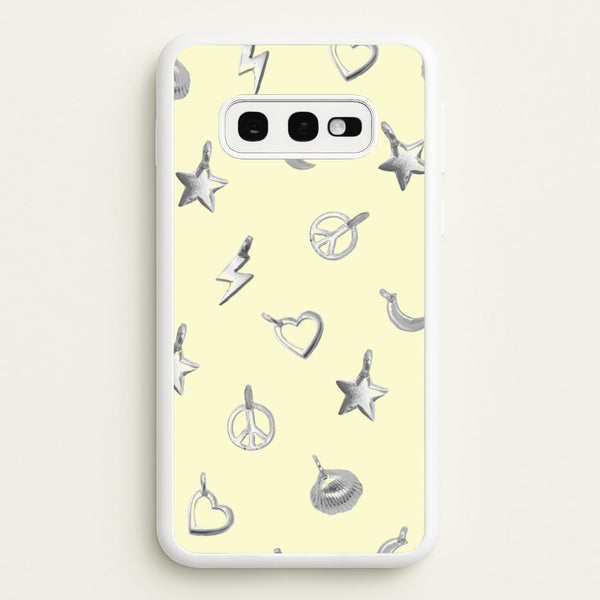 Bracelet Charms Pattern - Clean Girl Aesthetic Phone Case for Galaxy S10e