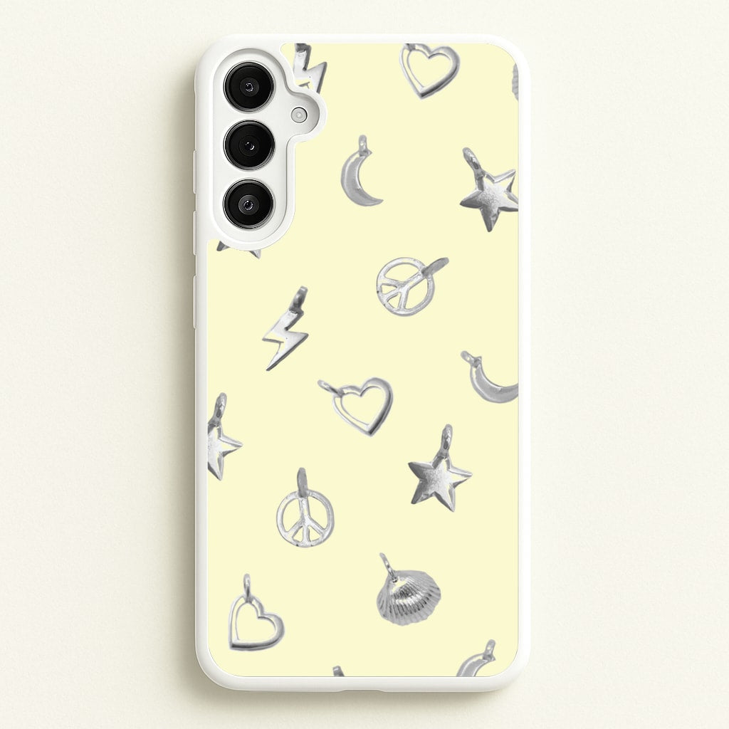 Bracelet Charms Pattern - Clean Girl Aesthetic Phone Case for Galaxy A36