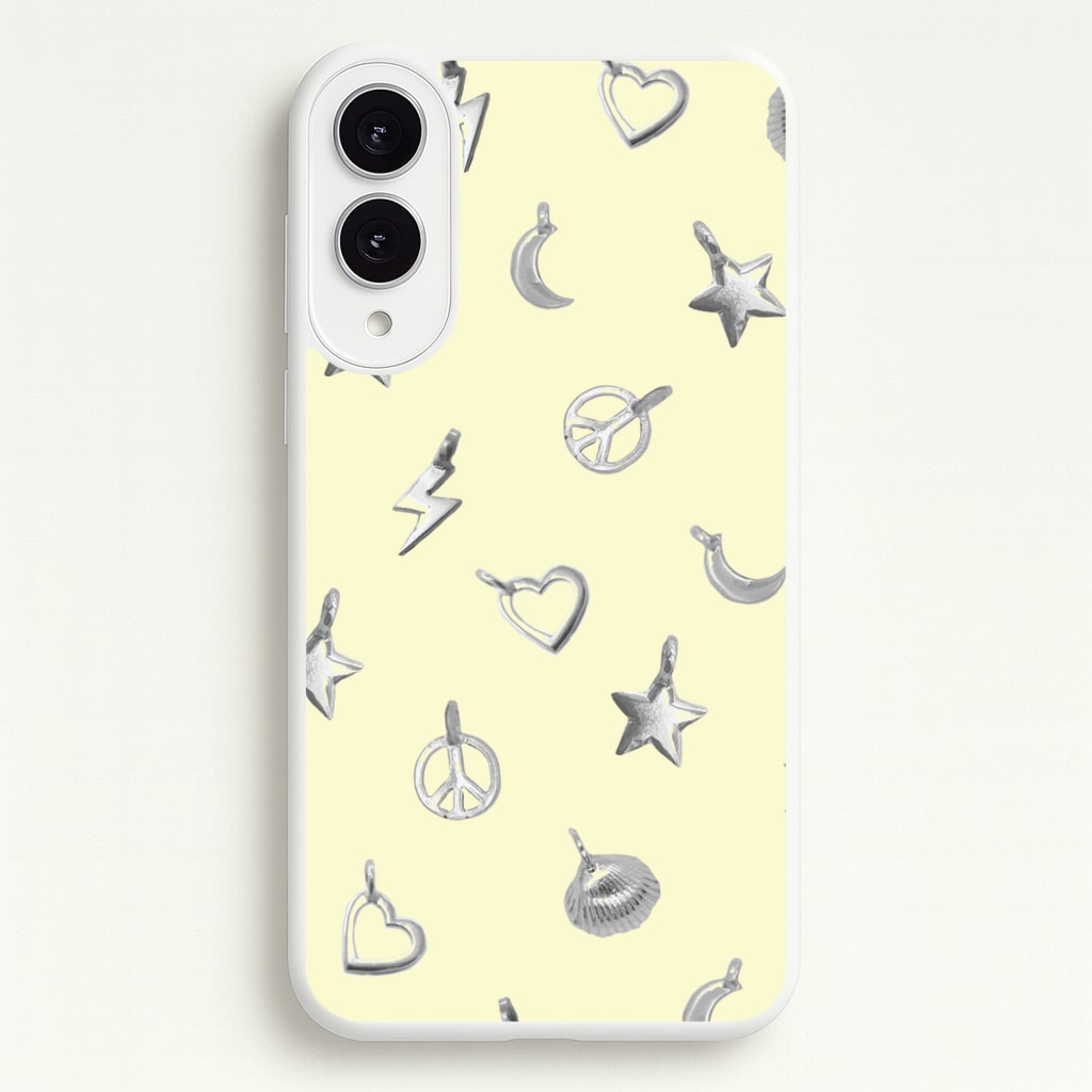 Bracelet Charms Pattern - Clean Girl Aesthetic Phone Case for Galaxy S25 Edge