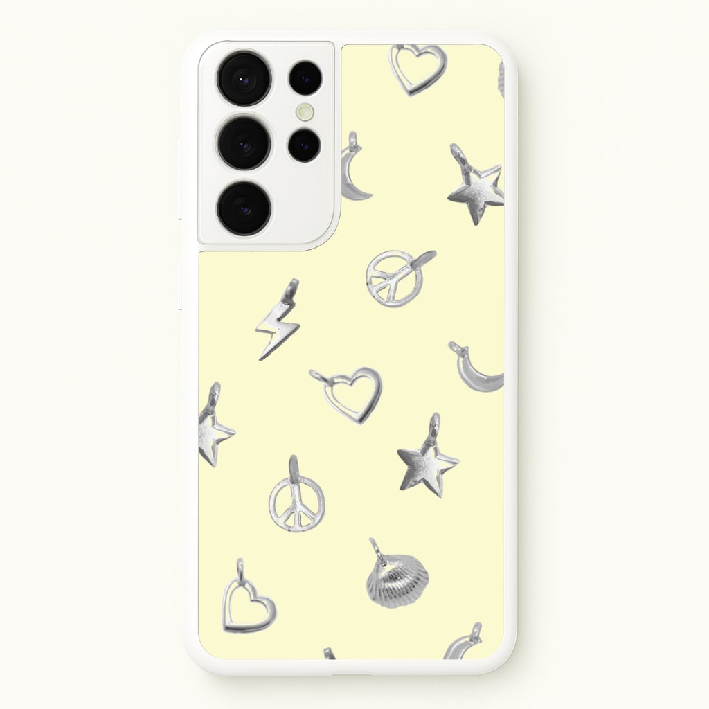 Bracelet Charms Pattern - Clean Girl Aesthetic Phone Case for Galaxy S21 Ultra