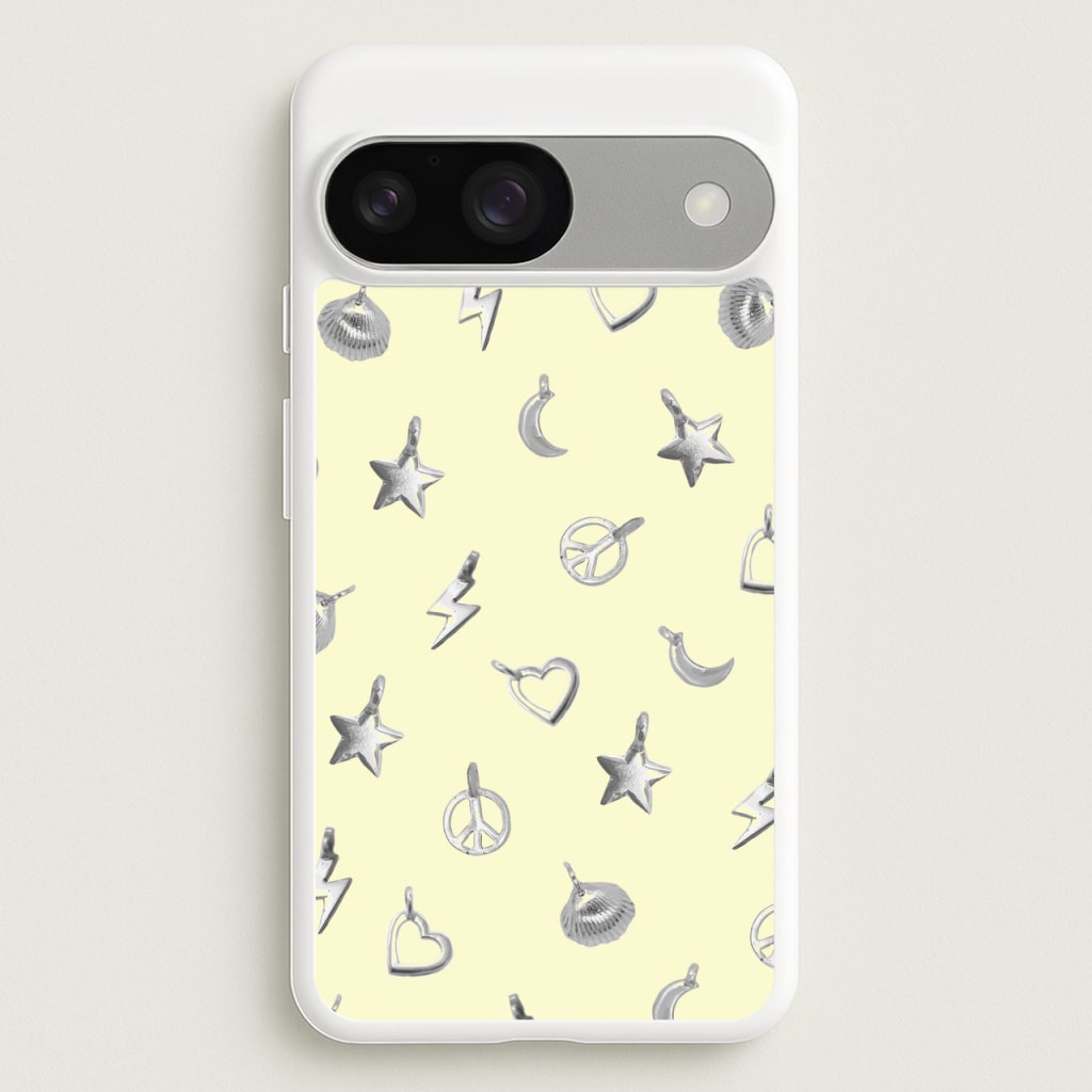 Bracelet Charms Pattern - Clean Girl Aesthetic Phone Case for Google Pixel 9 / 9 Pro