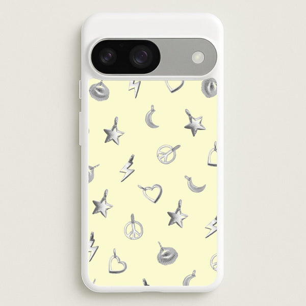 Bracelet Charms Pattern - Clean Girl Aesthetic Phone Case for Google Pixel 9 / 9 Pro