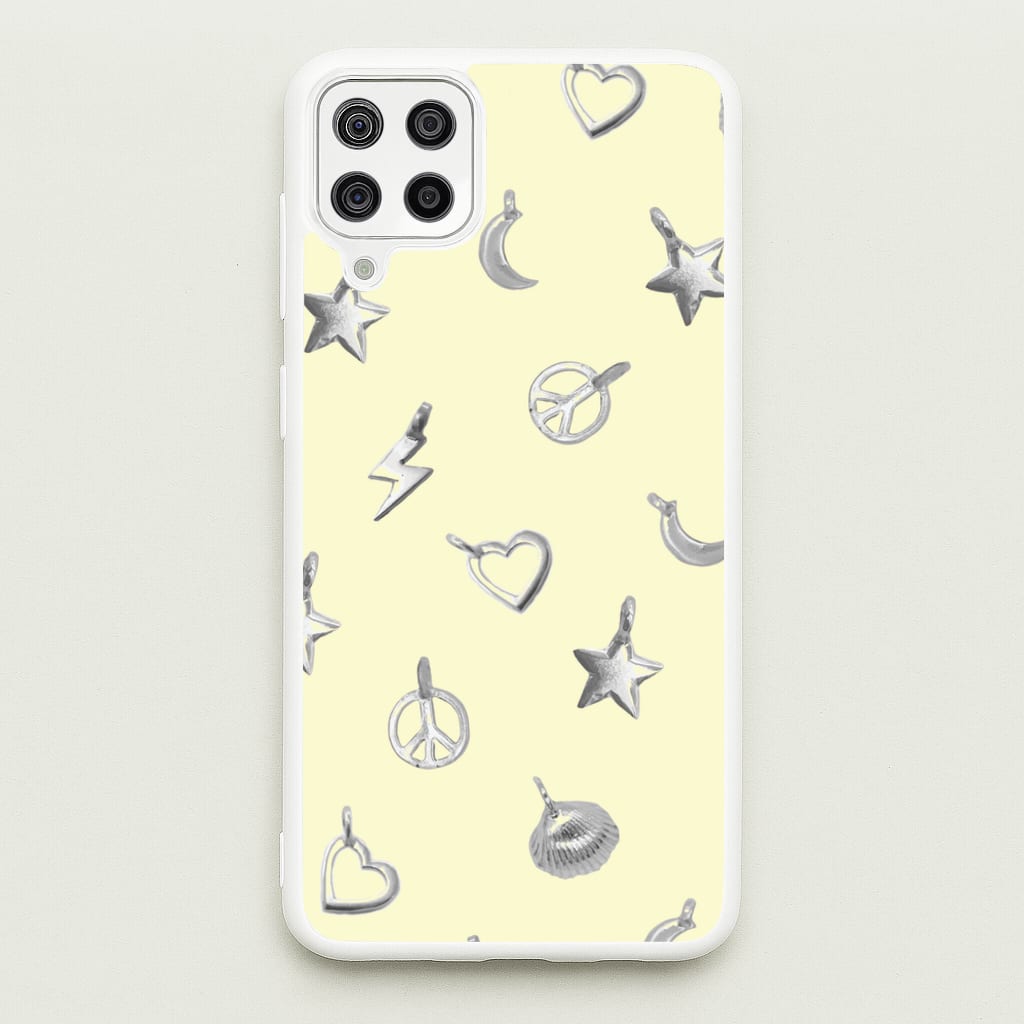 Bracelet Charms Pattern - Clean Girl Aesthetic Phone Case for Galaxy A12