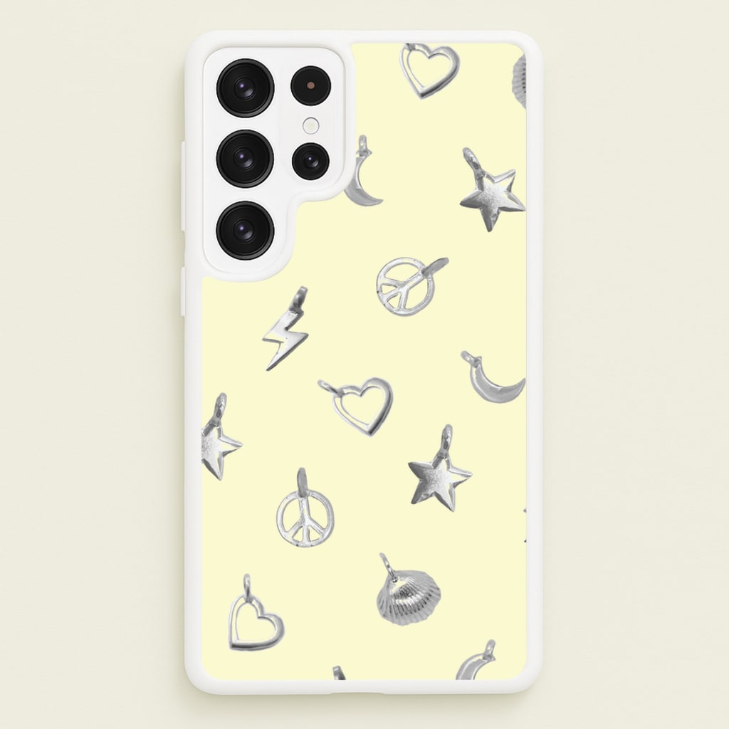 Bracelet Charms Pattern - Clean Girl Aesthetic Phone Case for Galaxy S23 Ultra