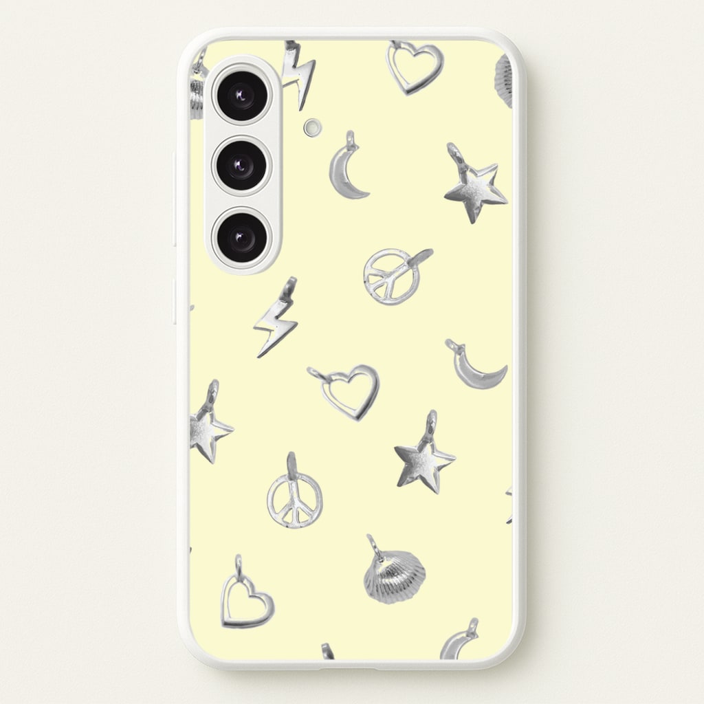 Bracelet Charms Pattern - Clean Girl Aesthetic Phone Case for Galaxy S25