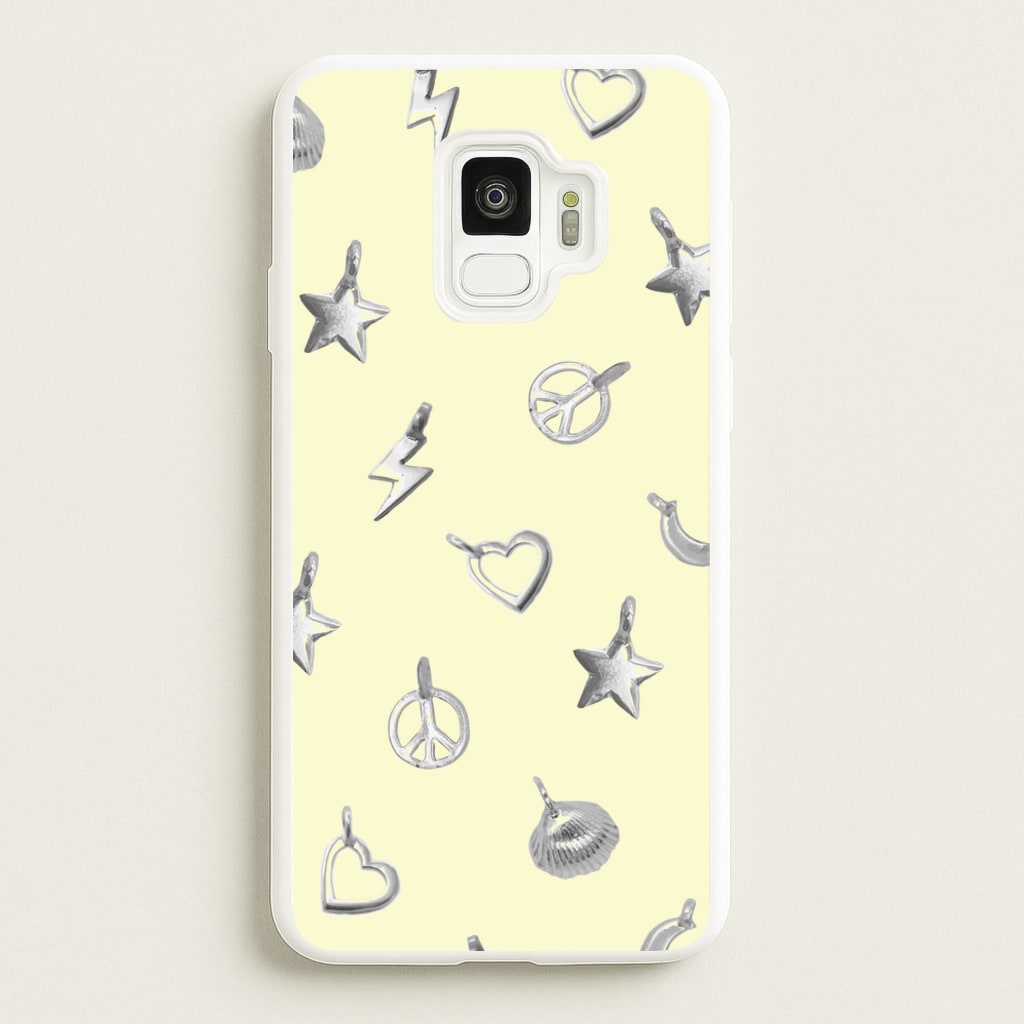 Bracelet Charms Pattern - Clean Girl Aesthetic Phone Case for Galaxy S9