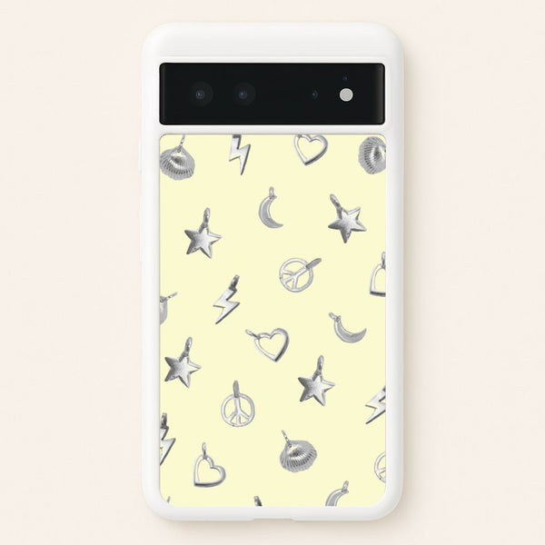 Bracelet Charms Pattern - Clean Girl Aesthetic Phone Case for Google Pixel 6