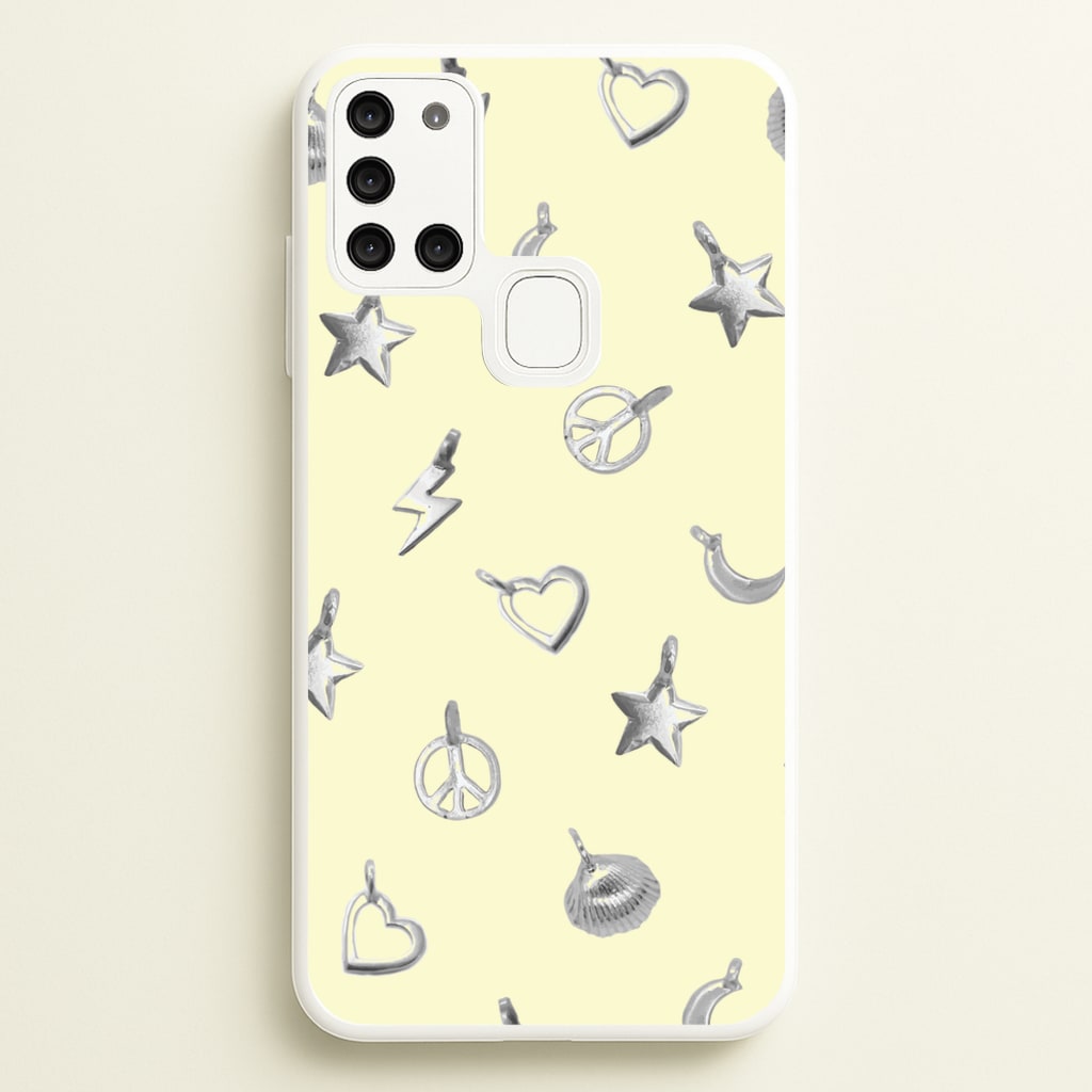 Bracelet Charms Pattern - Clean Girl Aesthetic Phone Case for Galaxy A21s