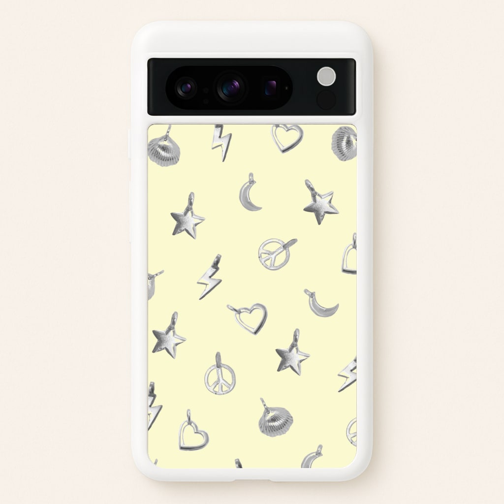 Bracelet Charms Pattern - Clean Girl Aesthetic Phone Case for Google Pixel 8 Pro