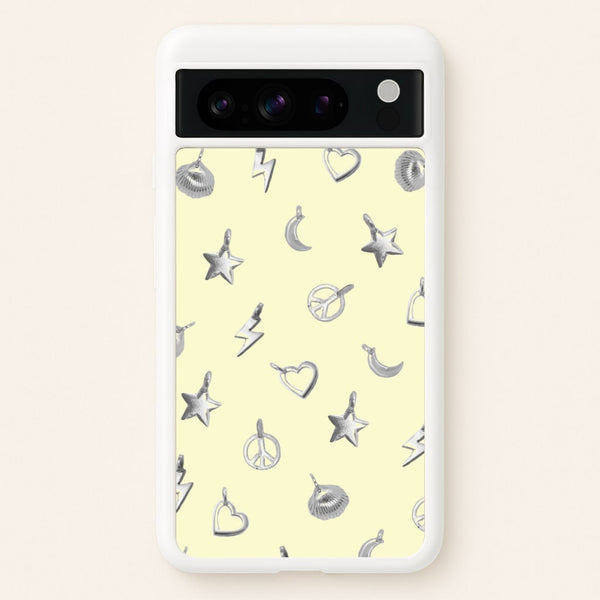 Bracelet Charms Pattern - Clean Girl Aesthetic Phone Case for Google Pixel 8 Pro