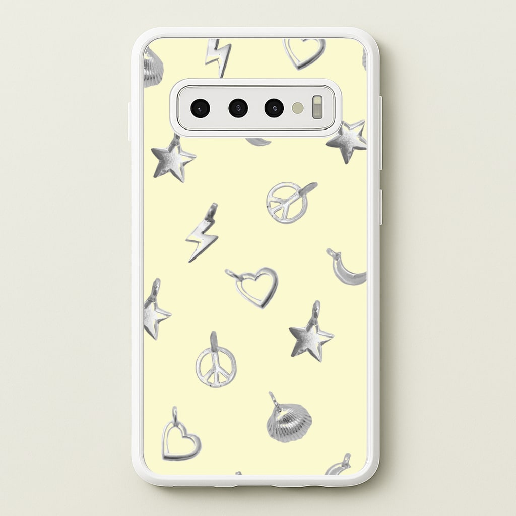 Bracelet Charms Pattern - Clean Girl Aesthetic Phone Case for Galaxy S10 Plus