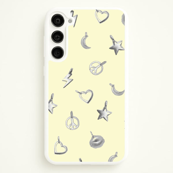 Bracelet Charms Pattern - Clean Girl Aesthetic Phone Case for Galaxy S23