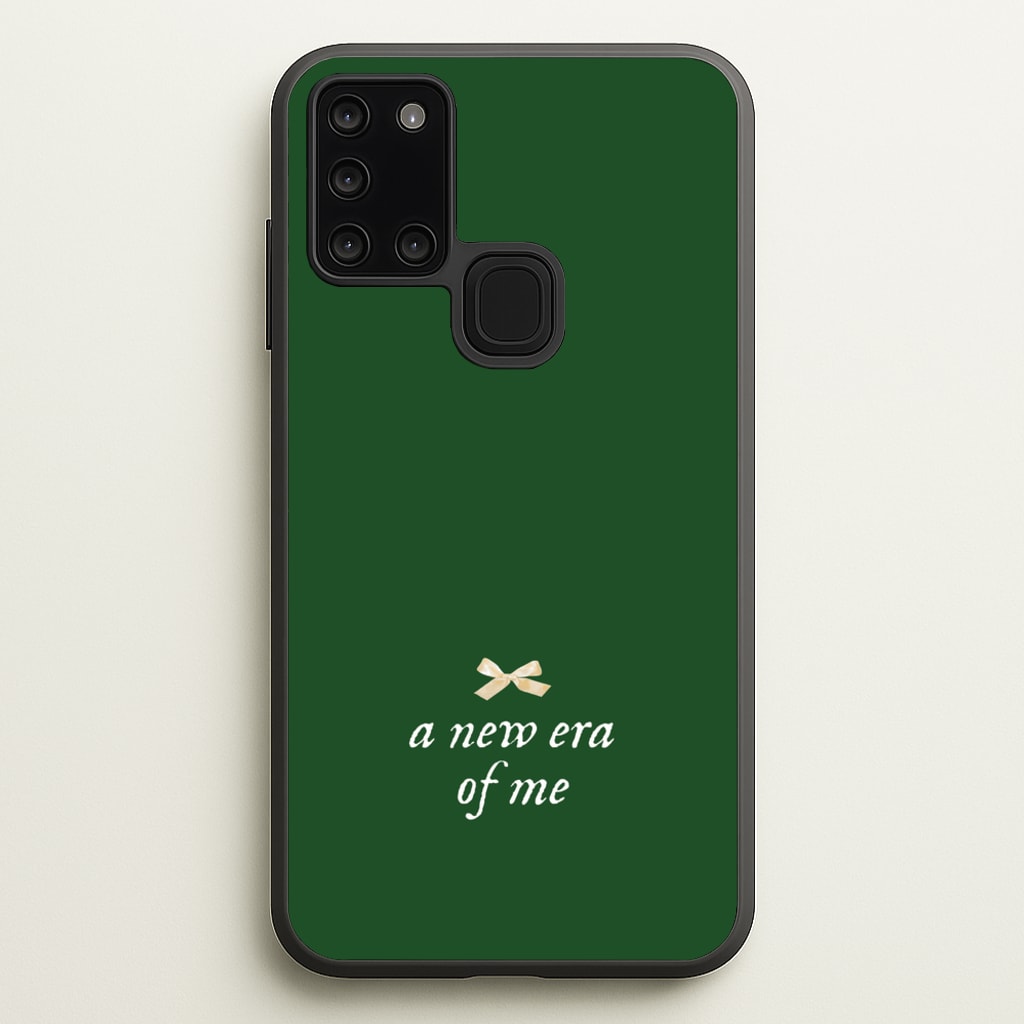 Coquette A New Era Of Me Green - Clean Girl Aesthetic Phone Case for Galaxy A21s