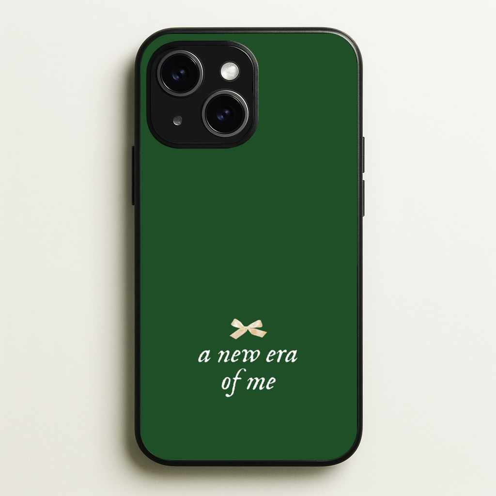 Coquette A New Era Of Me Green - Clean Girl Aesthetic Phone Case for iPhone 15