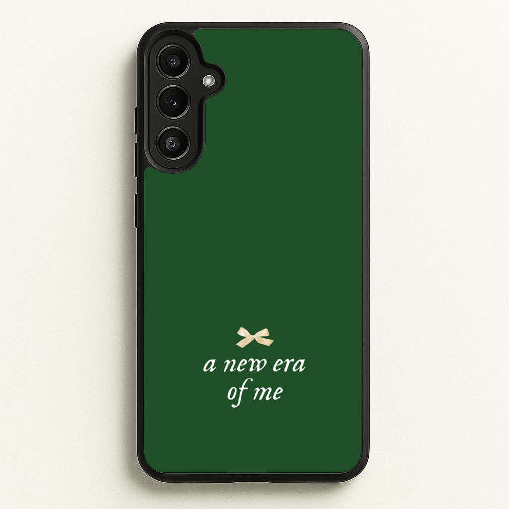 Coquette A New Era Of Me Green - Clean Girl Aesthetic Phone Case for Galaxy A36