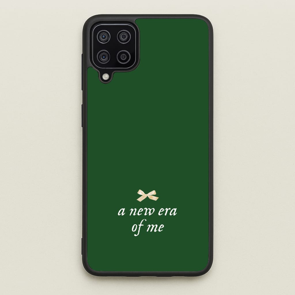 Coquette A New Era Of Me Green - Clean Girl Aesthetic Phone Case for Galaxy A12