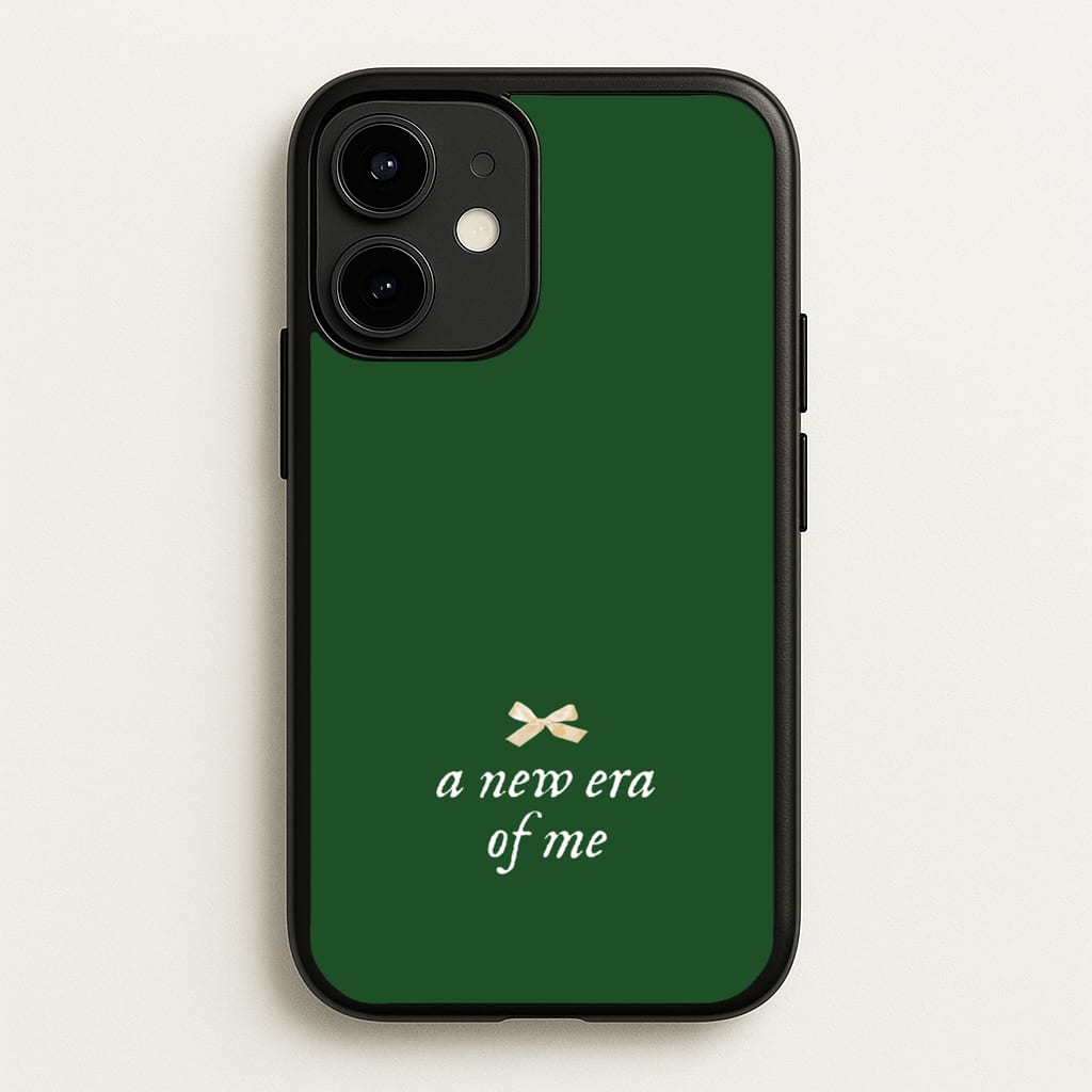 Coquette A New Era Of Me Green - Clean Girl Aesthetic Phone Case for iPhone 12 / 12 Pro