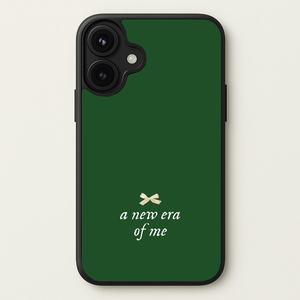 Coquette A New Era Of Me Green Phone Case for iPhone 17