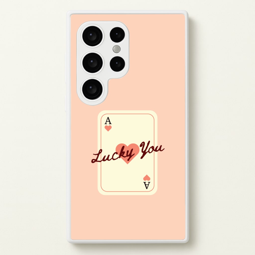 Lucky You Card - Clean Girl Aesthetic Phone Case for Galaxy S24 Ultra